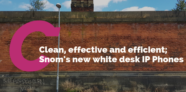 Clean, effective and efficient; Snom’s new white desk IP Phones