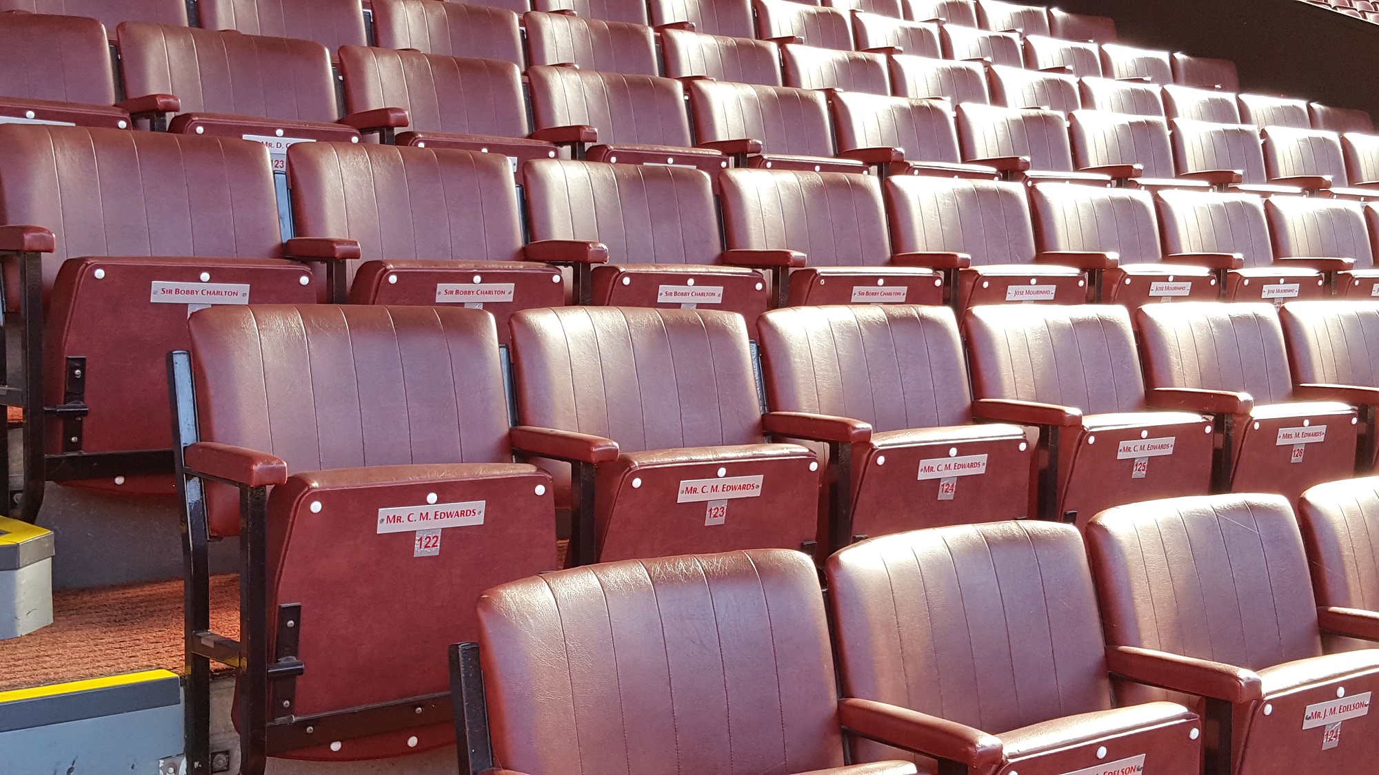 old trafford stadium seats